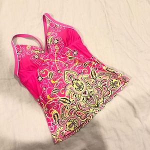 Athleta Paisley Tankini Top